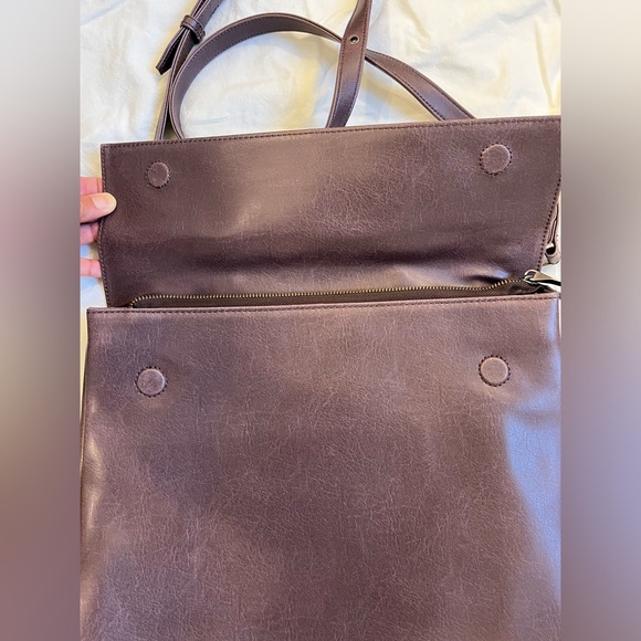 MATT & NAT EUC purple briefcase style bag. Vegan. - Picture 5 of 6